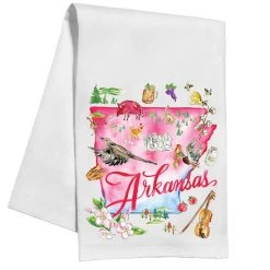 RosanneBeck Collections Arkansas Handpainted Icons Kitchen Towel 5 RosanneBeck Collections Arkansas Handpainted Icons Kitchen Towel