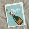 Slightly Stationery Champagne Cheers Card