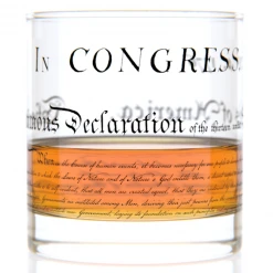 Well Told Declaration Of Independence Rocks Glass
