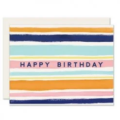 Slightly Stationery Simple Stripes Card