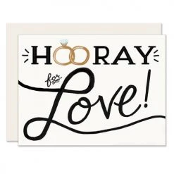 Slightly Stationery Wedding Gifts Hooray For Love Card
