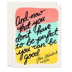 Slightly Stationery John Steinbeck Quote Card Slightly Stationary