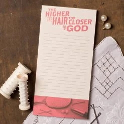 SOUTHERN FRIED DESIGN BARN Gifts For Her The Higher The Hair Notepad
