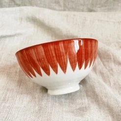 Creative Co-op Arkansas Razorbacks Red Feathers Latte Bowl