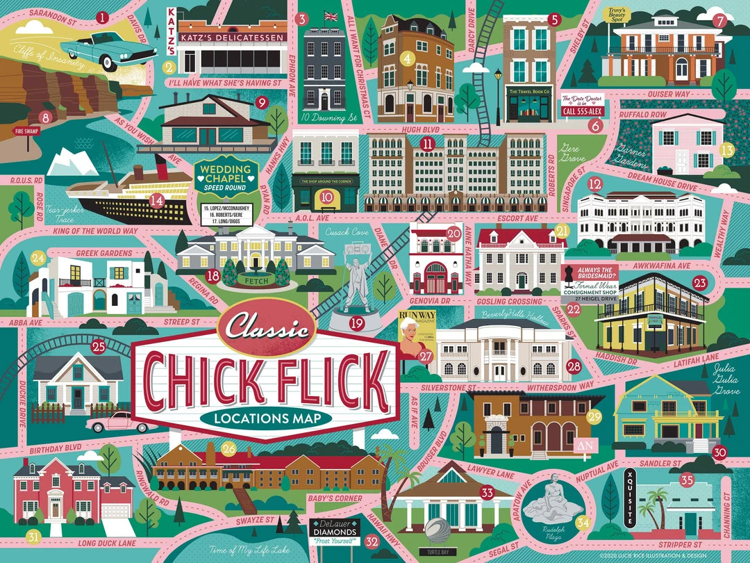 True South Puzzle: Chick Flicks 10 True South Puzzle: Chick Flicks