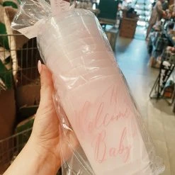 Sip Hip Hooray Welcome Baby Reusable Cups - PInk Gifts For Baby