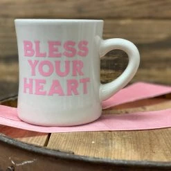 SOUTHERN FRIED DESIGN BARN Bless Your Heart Diner Mug Gifts For Her