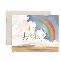 1canoe2 | One Canoe Two Paper Co. Hello Baby Rainbow Greeting Card S Paper Goods