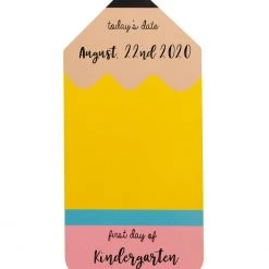 Pearhead Kids + Baby First Or Last Day Of School Reversible Pencil Handprint Sign