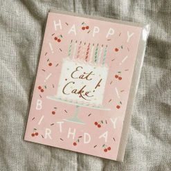 Karen Adams Designs Paper Goods Eat Cake Greeting Card