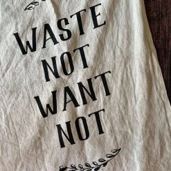 Sir/Madam: Linen Tea Towel - Waste Not
