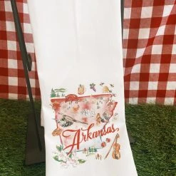 RosanneBeck Collections Arkansas Handpainted Icons Kitchen Towel
