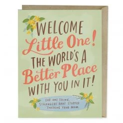 Em & Friends World's A Better Place Baby Card Gifts For Baby