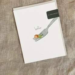 E Frances Paper Besties Peas & Carrot Greeting Card