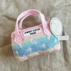 Haute Diggity Dog Chewy Vuiton Pink Ombre Handbag - Large
