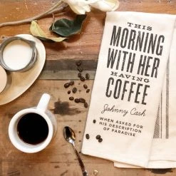 SOUTHERN FRIED DESIGN BARN Gifts For Her This Morning With Her Having Coffee Kitchen Towel