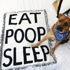 Calhoun & Co. Calhoun & Co: Eat Poop Sleep Blanket