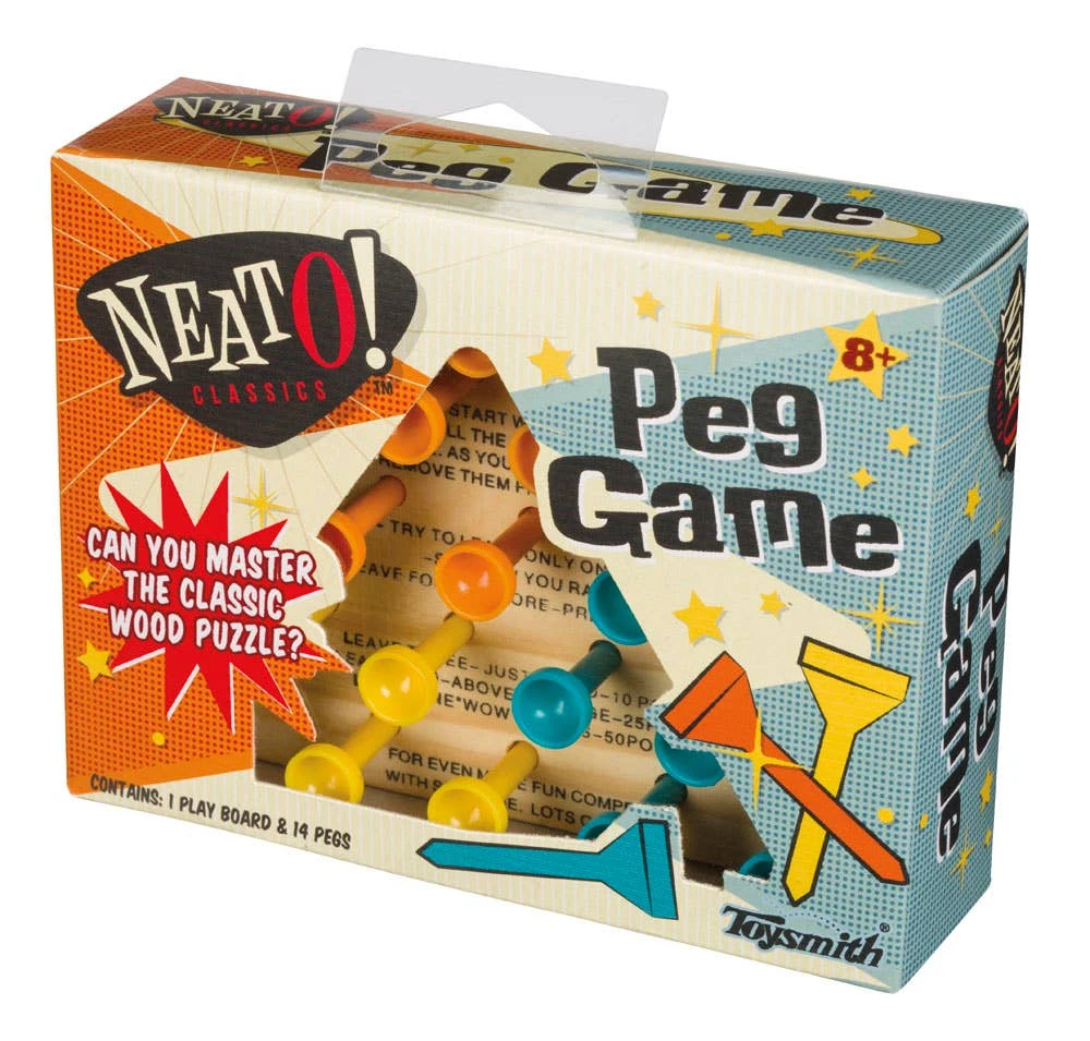 Toysmith Classic Wooden Peg Game 5 Toysmith Classic Wooden Peg Game