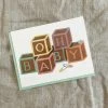 Slightly Stationery Gifts For Baby Baby Blocks Card 1 Slightly Stationery Gifts For Baby Baby Blocks Card