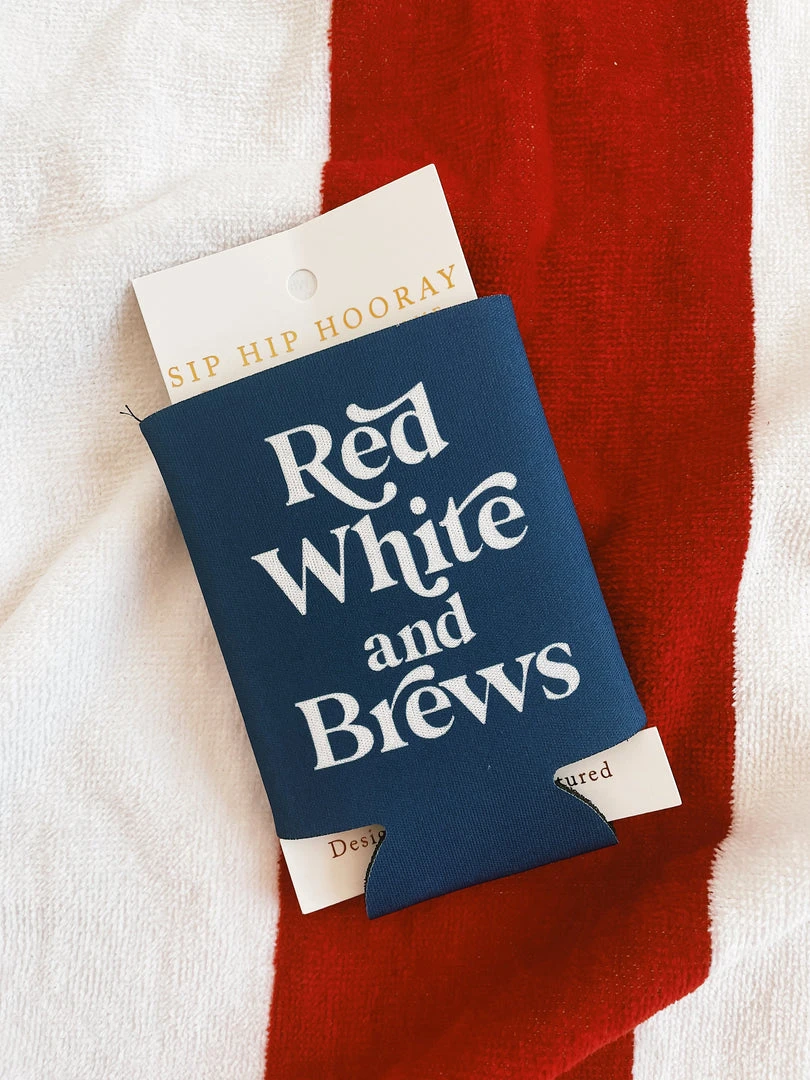 Sip Hip Hooray Red White And Brews Drink Sleeve 3 Sip Hip Hooray Red White And Brews Drink Sleeve