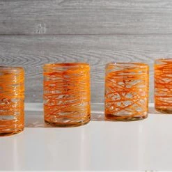 Verve Culture Tequila + Tex Mex Mexican Handblown Glasses - Set Of 4