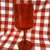 Creative Co-op Colorful Stemmed Wine Glass - Red (PICKUP ONLY) Arkansas Razorbacks