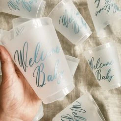 Sip Hip Hooray Gifts For Baby Welcome Baby Reusable Cups - Blue