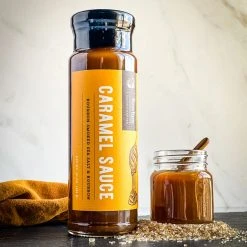 Bourbon Barrel Foods Caramel Sauce W/ Bourbon Smoked Sea Salt & Bourbon