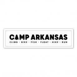 Camp Arkansas: White Bumper Sticker Lake
