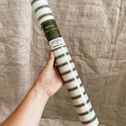 My Mind’s Eye Kitchenware Botanical Green Ticking Table Runner