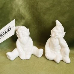 Creative Co-op Gnome Salt + Pepper Shakers