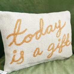 Creative Co-op Today Is A Gift Pillow