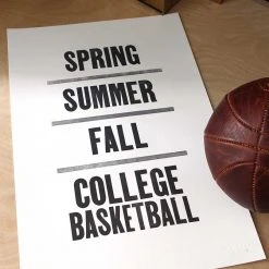 Old Try: College Basketball Season Print - 13x20