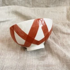 Creative Co-op Arkansas Razorbacks Red Criss Cross Latte Bowl
