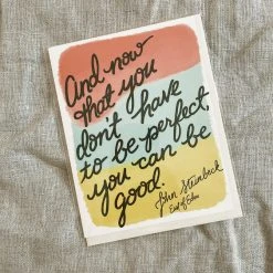 Slightly Stationery John Steinbeck Quote Card Slightly Stationary