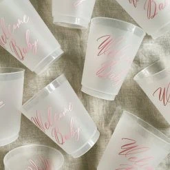 Sip Hip Hooray Welcome Baby Reusable Cups - PInk Gifts For Baby