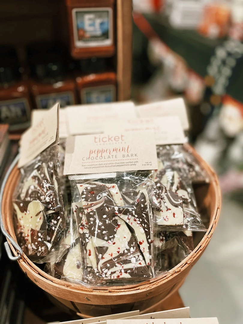 Ticket Chocolate Pantry + Barware Peppermint Chocolate Bark 3 Ticket Chocolate Pantry + Barware Peppermint Chocolate Bark