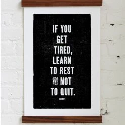Old Try: Learn To Rest Print - 13x20