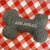 Hither Rabbit Arkansas Gray Tweed Dog Toy - Large Fayetteville, Arkansas