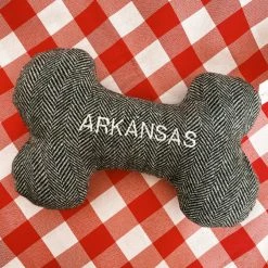Hither Rabbit Arkansas Gray Tweed Dog Toy - Large Fayetteville, Arkansas