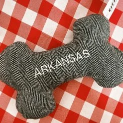 Hither Rabbit Arkansas Gray Tweed Dog Toy - Extra Large