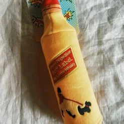 Haute Diggity Dog Johnnie Dogwalker Water Bottle Crackler Dog Toy