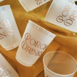 Sip Hip Hooray Porch Drinks Reusable Cups Hostess Gifts