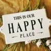 Creative Co-op Housewarming Gifts This Is Our Happy Place Metal Sign