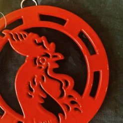 Lodge Enameled Rooster Trivet - 8 Inch Housewarming Gifts