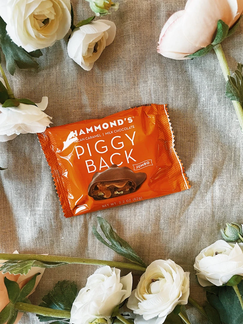 Hammond's Candies Pantry + Barware Pecan Milk Chocolate Piggy Back 4 Hammond's Candies Pantry + Barware Pecan Milk Chocolate Piggy Back