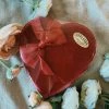 Spokandy Chocolatier Sweets Assorted Chocolates In Red Velvet Heart Box With Bow - 7 Oz