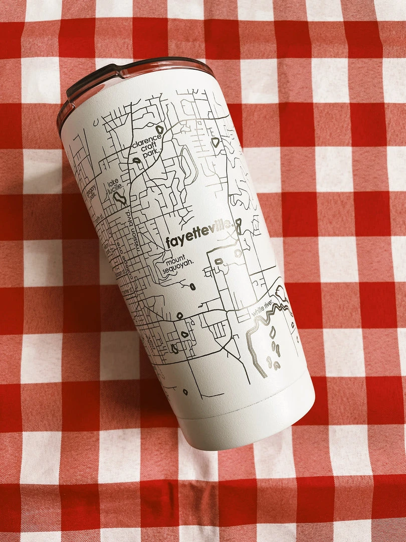 Well Told Fayetteville, AR Map Insulated Tumbler 4 Well Told Fayetteville, AR Map Insulated Tumbler