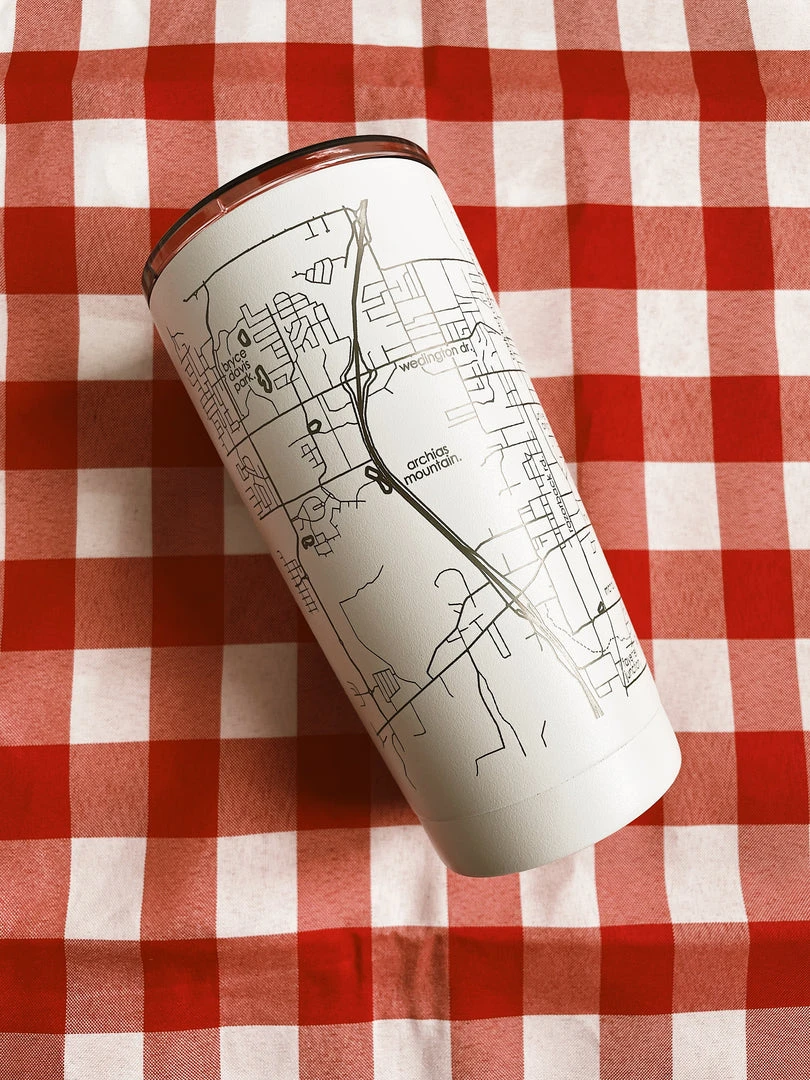 Well Told Fayetteville, AR Map Insulated Tumbler 5 Well Told Fayetteville, AR Map Insulated Tumbler