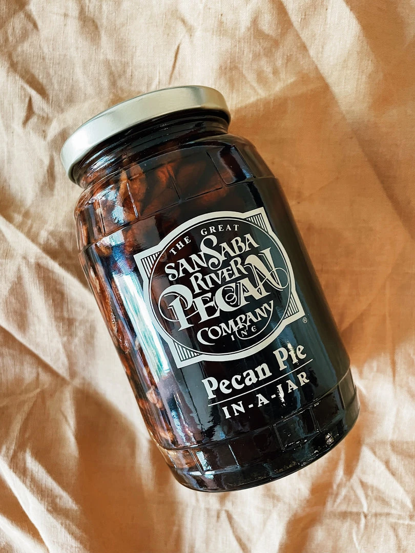 THE GREAT SAN SABA RIVER PECAN CO Pantry + Barware Pecan Pie In A Jar - Traditional 3 THE GREAT SAN SABA RIVER PECAN CO Pantry + Barware Pecan Pie In A Jar - Traditional